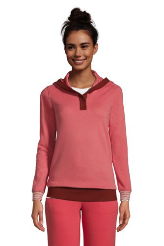 Kapuzenpullover mit Knopfleiste SERIOUS SWEATS in Petite-Größe, Damen, Größ günstig online kaufen