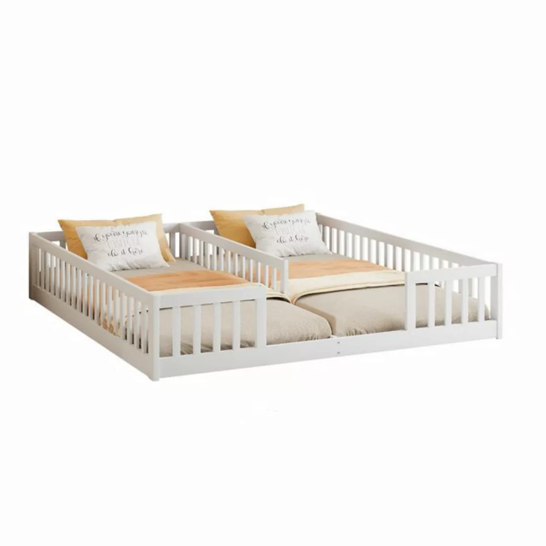 Gotagee Kinderbett Flachbett Doppelbett 90x200cm Jugendbett Kiefernholz Ein günstig online kaufen