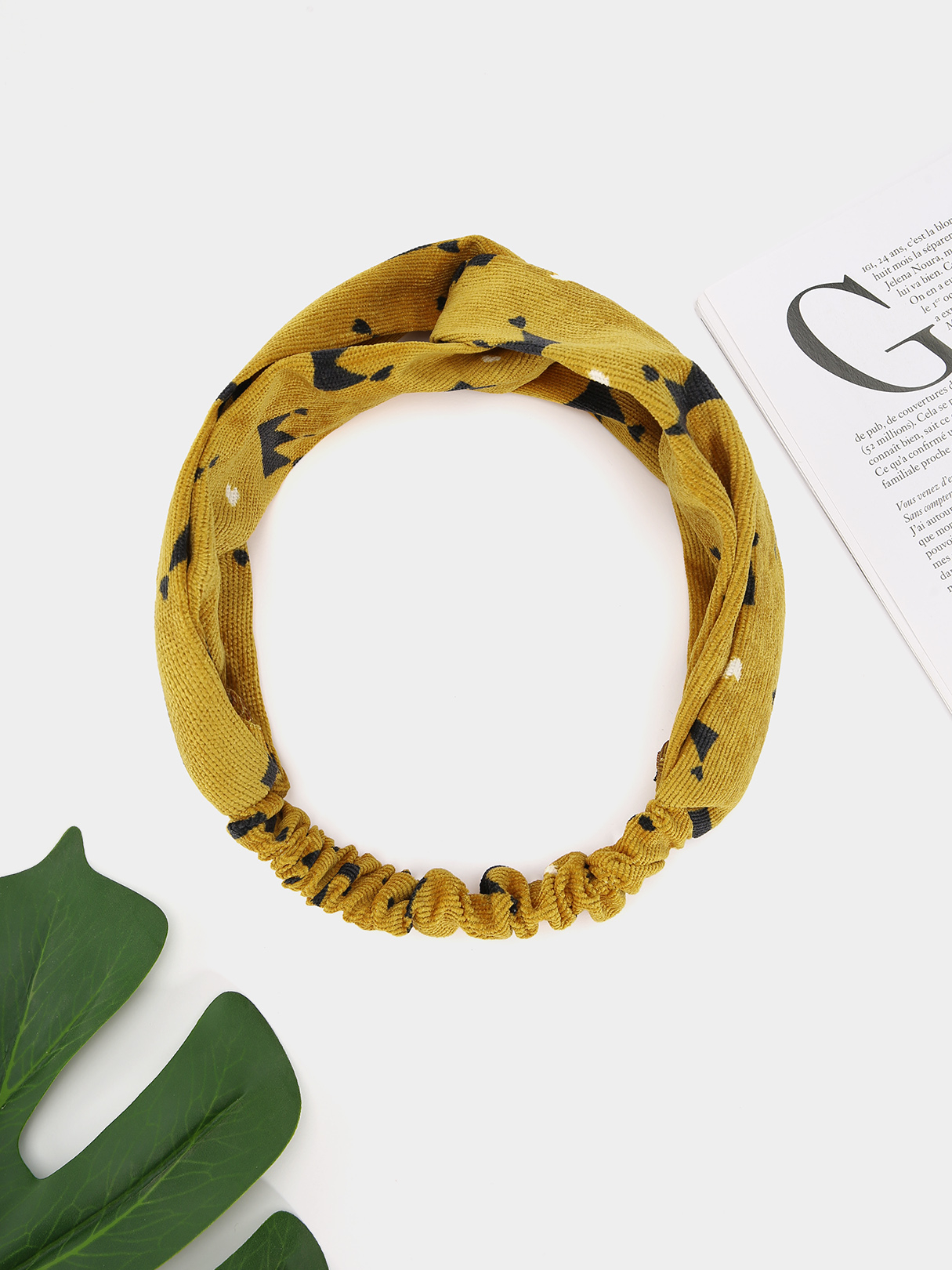 Crown Print Twist Deisgn Stirnband günstig online kaufen