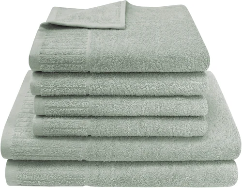 Dyckhoff Handtuch Set »Bridge«, Set, 6 tlg., Walkfrottier, 4 Handtücher (50 günstig online kaufen