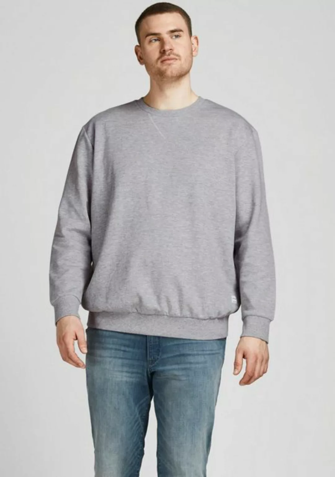 Jack & Jones Herren Rundhals Pullover JJEBASIC Plussize günstig online kaufen