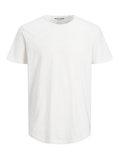 Jack & Jones T-Shirt Basic T-Shirt Rundhals Kurzarm JJEBASHER 5979 in Weiß günstig online kaufen