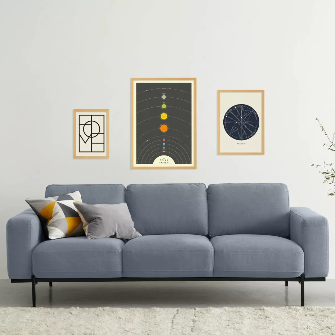 Solar Home 3 x gerahmte Kunstdrucke - MADE.com günstig online kaufen