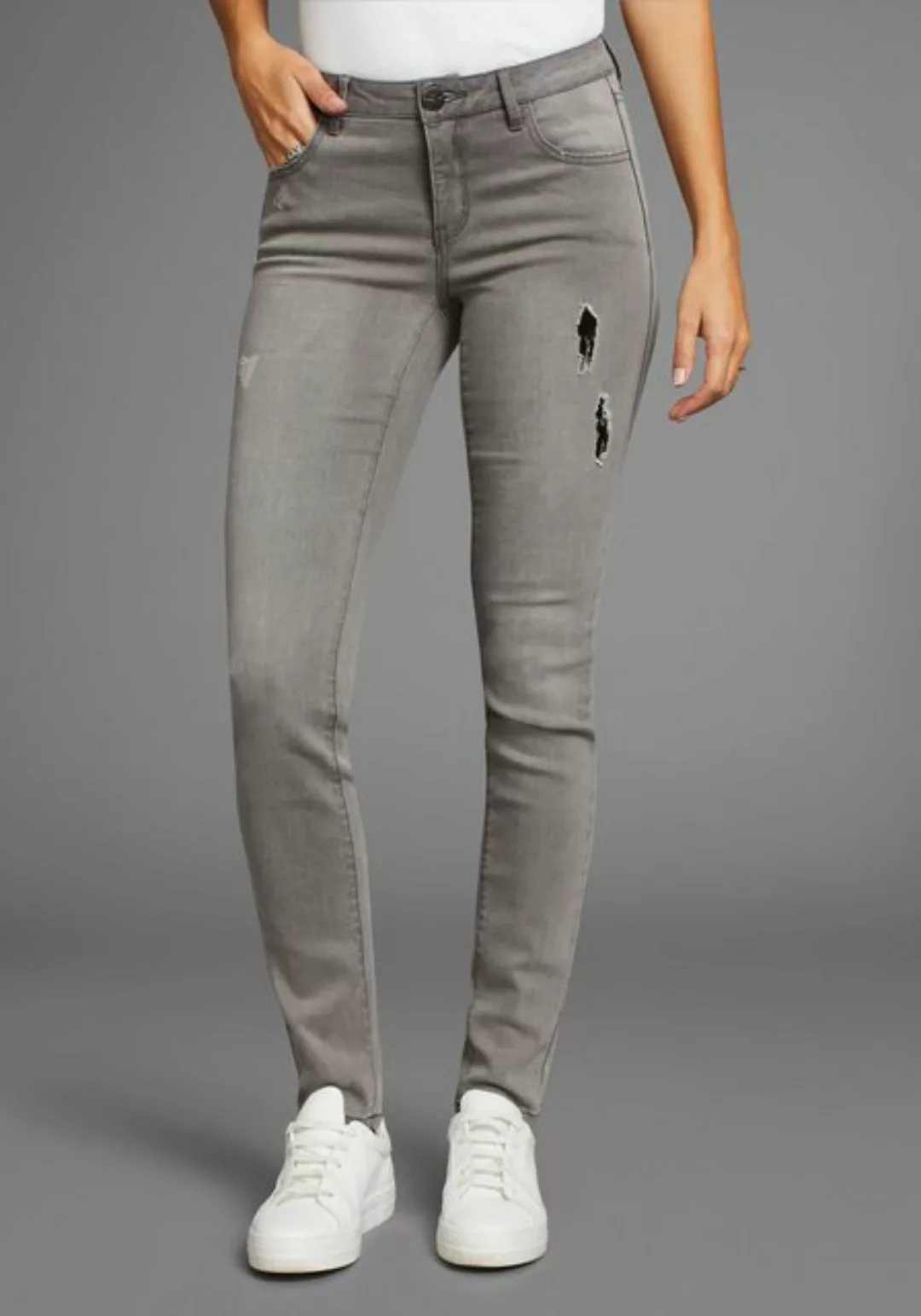 Arizona Skinny-fit-Jeans "Ultra-Stretch", Mid Waist günstig online kaufen