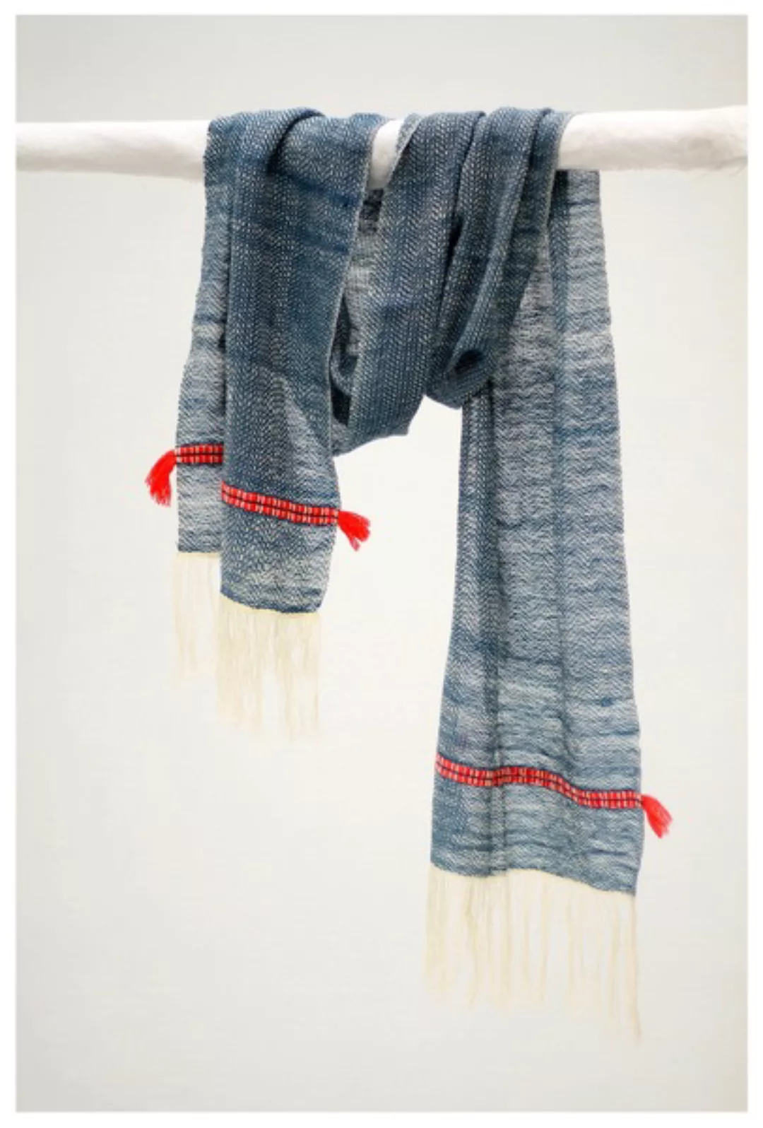 Blauer Schal Aus Yakwolle günstig online kaufen