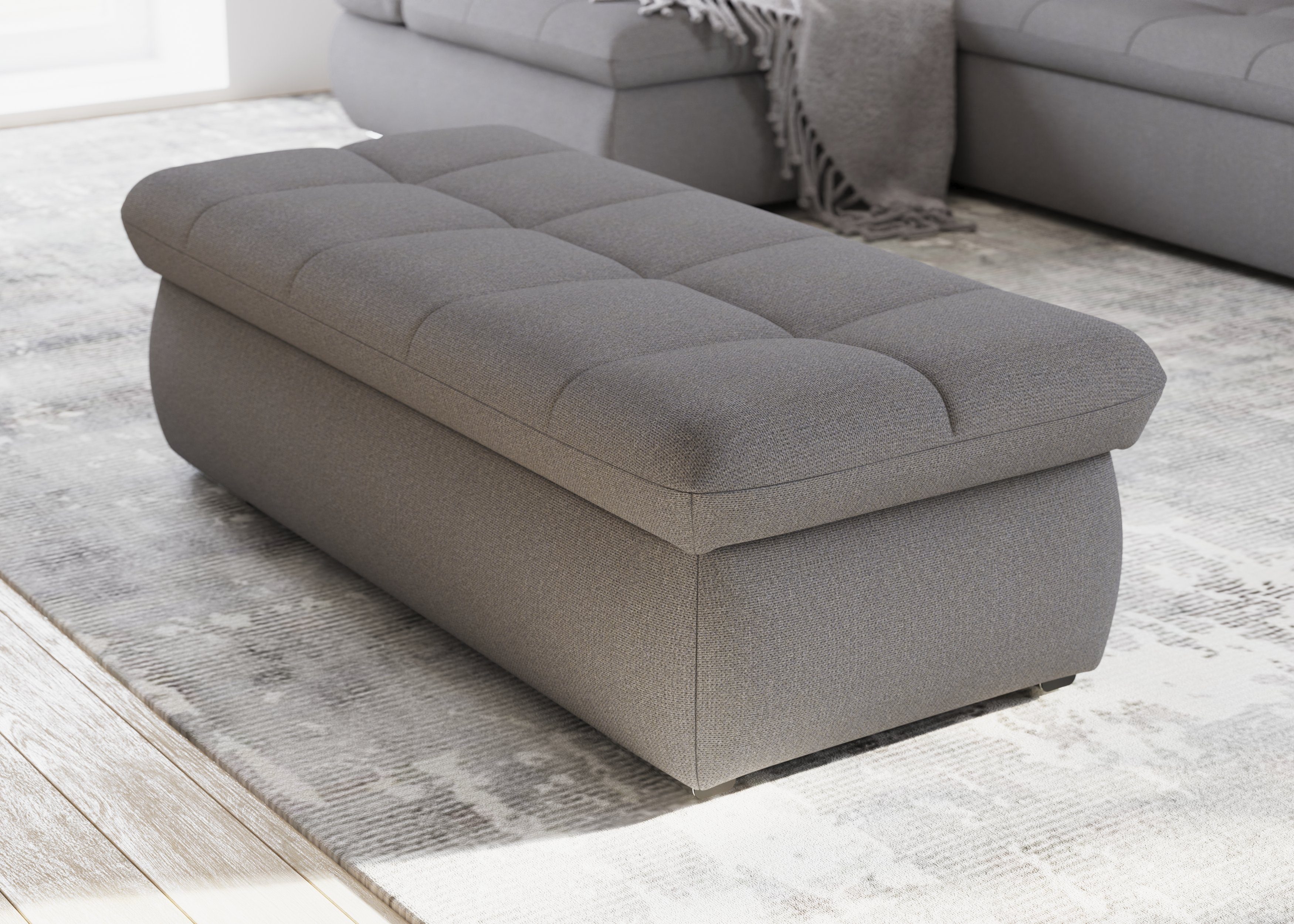 DOMO collection Polsterhocker "Moric", inklusive Stauraum günstig online kaufen
