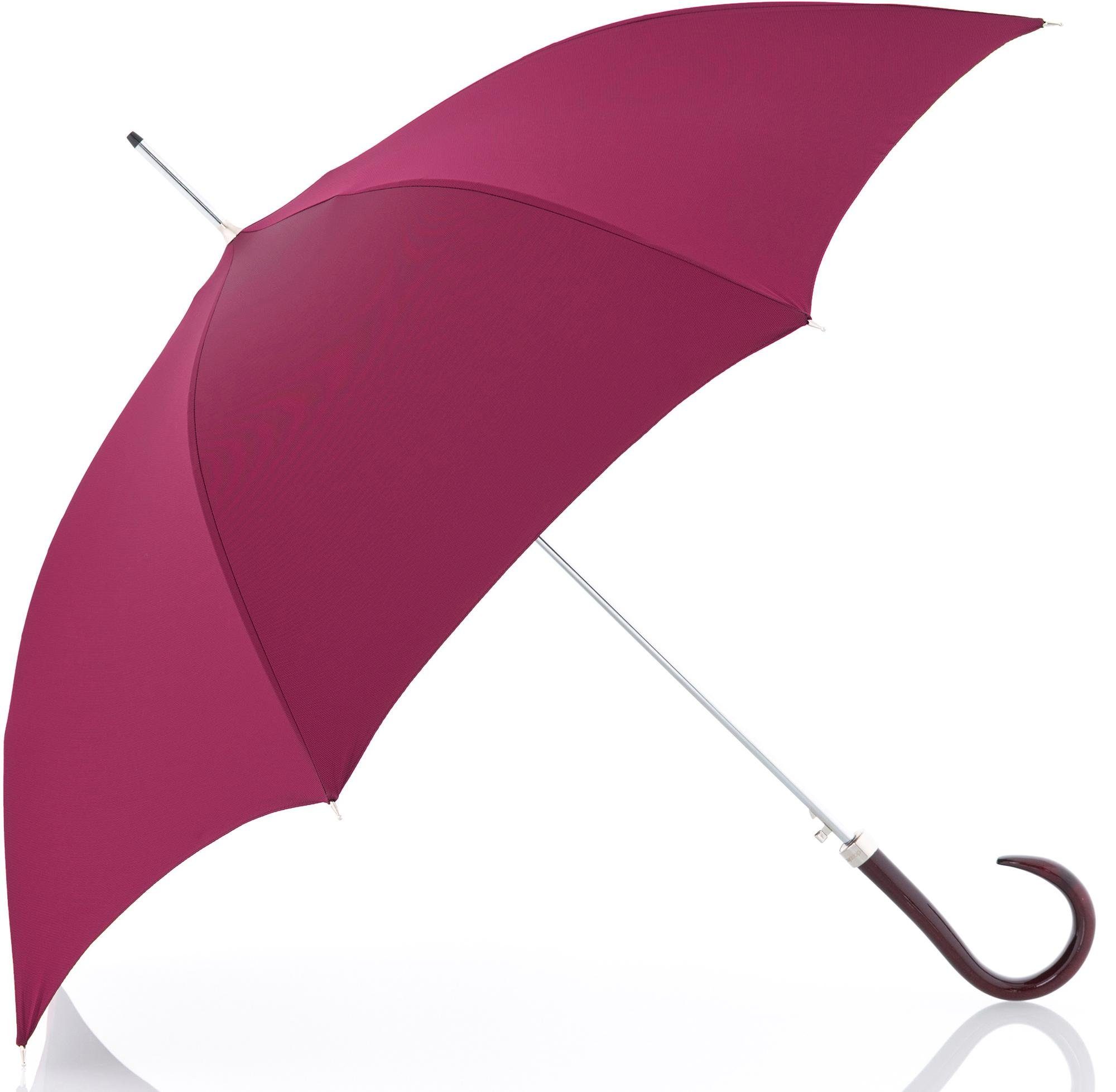 doppler MANUFAKTUR Stockregenschirm "Oxford Uni, pink", handgemachter Manuf günstig online kaufen