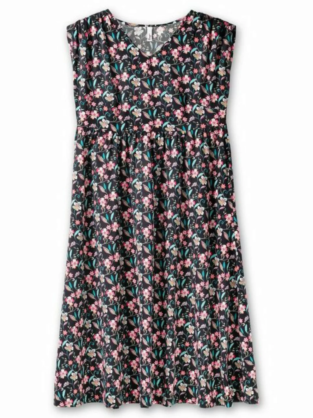 Sheego Maxikleid "Große Größen", mit Blumenprint und weitem Rock günstig online kaufen