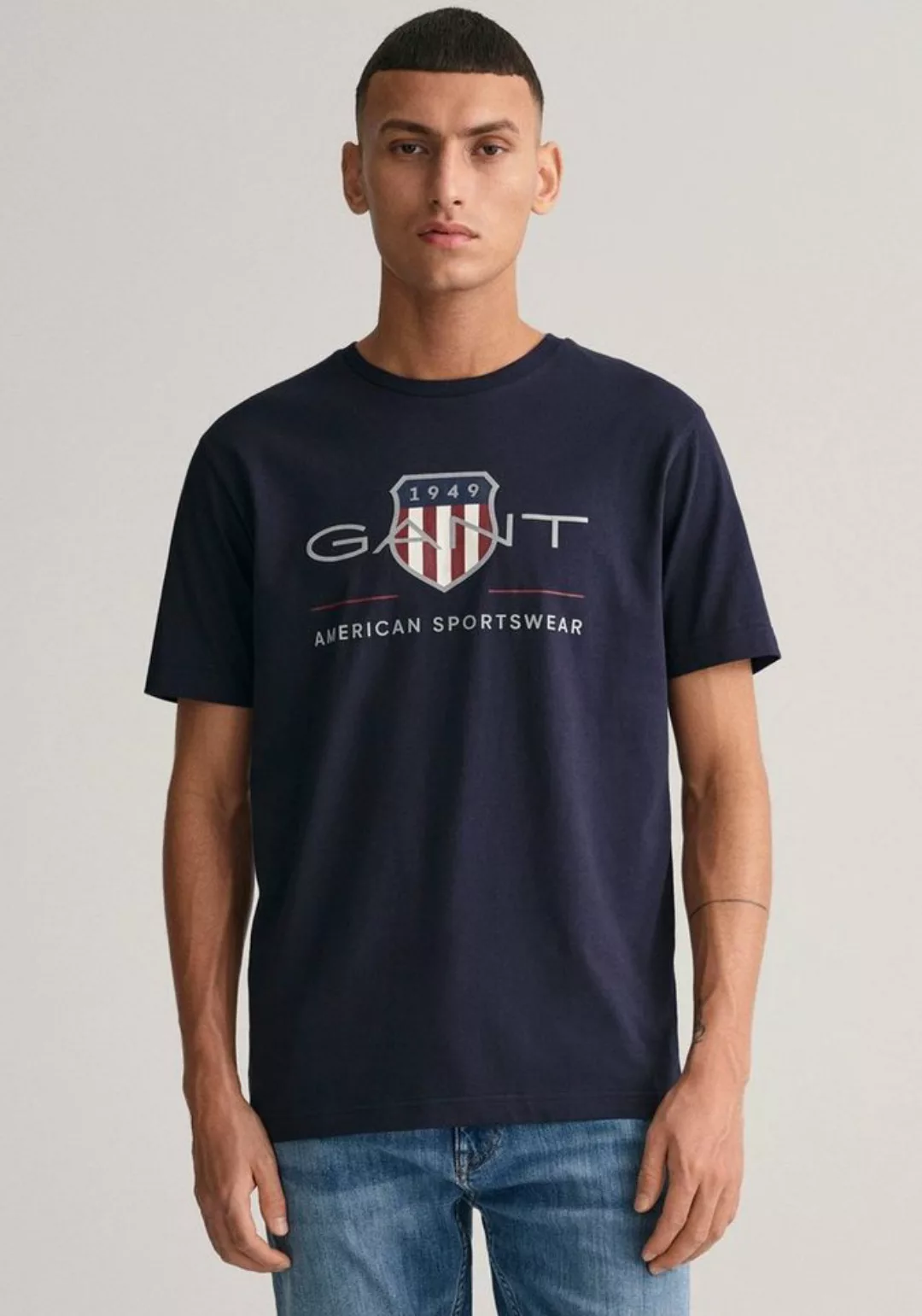 Gant T-Shirt REG ARCHIVE SHIELD SS T-SHIRT mit Logodruck auf der Brust günstig online kaufen