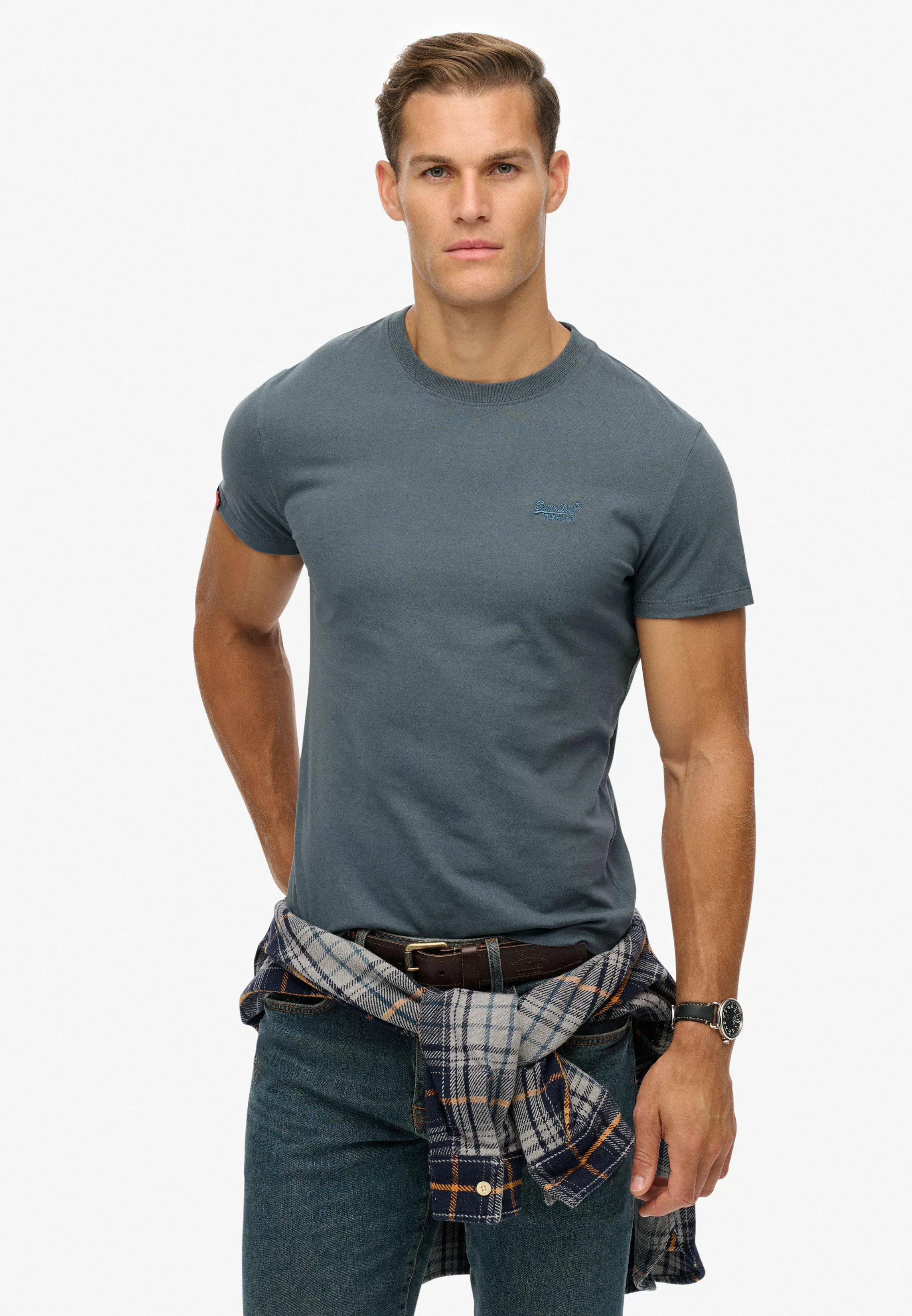 Superdry Rundhalsshirt "ESSENTIAL LOGO EMB TEE" günstig online kaufen