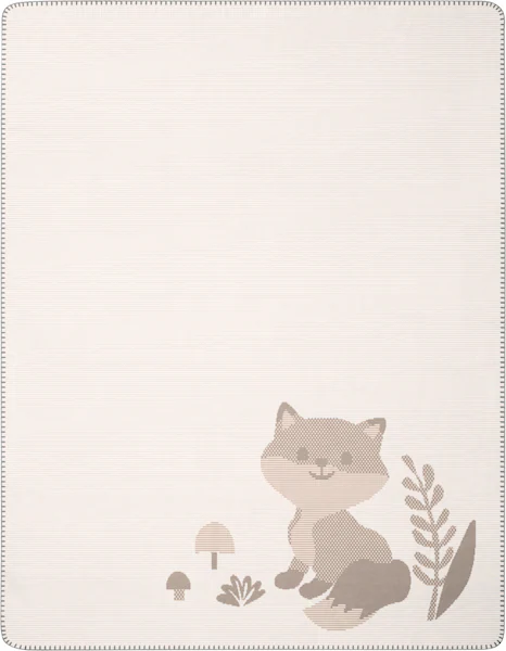 Biederlack Babydecke »Babydecke Foxy«, 75 x 100, mit Zierstich günstig online kaufen