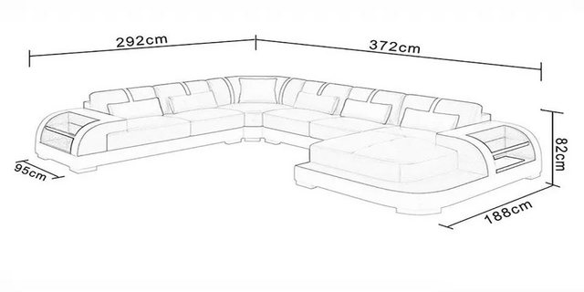 Xlmoebel Ecksofa Neue moderne Wohnzimmer-Sofa-Garnitur mit Ecksofa und Pols günstig online kaufen