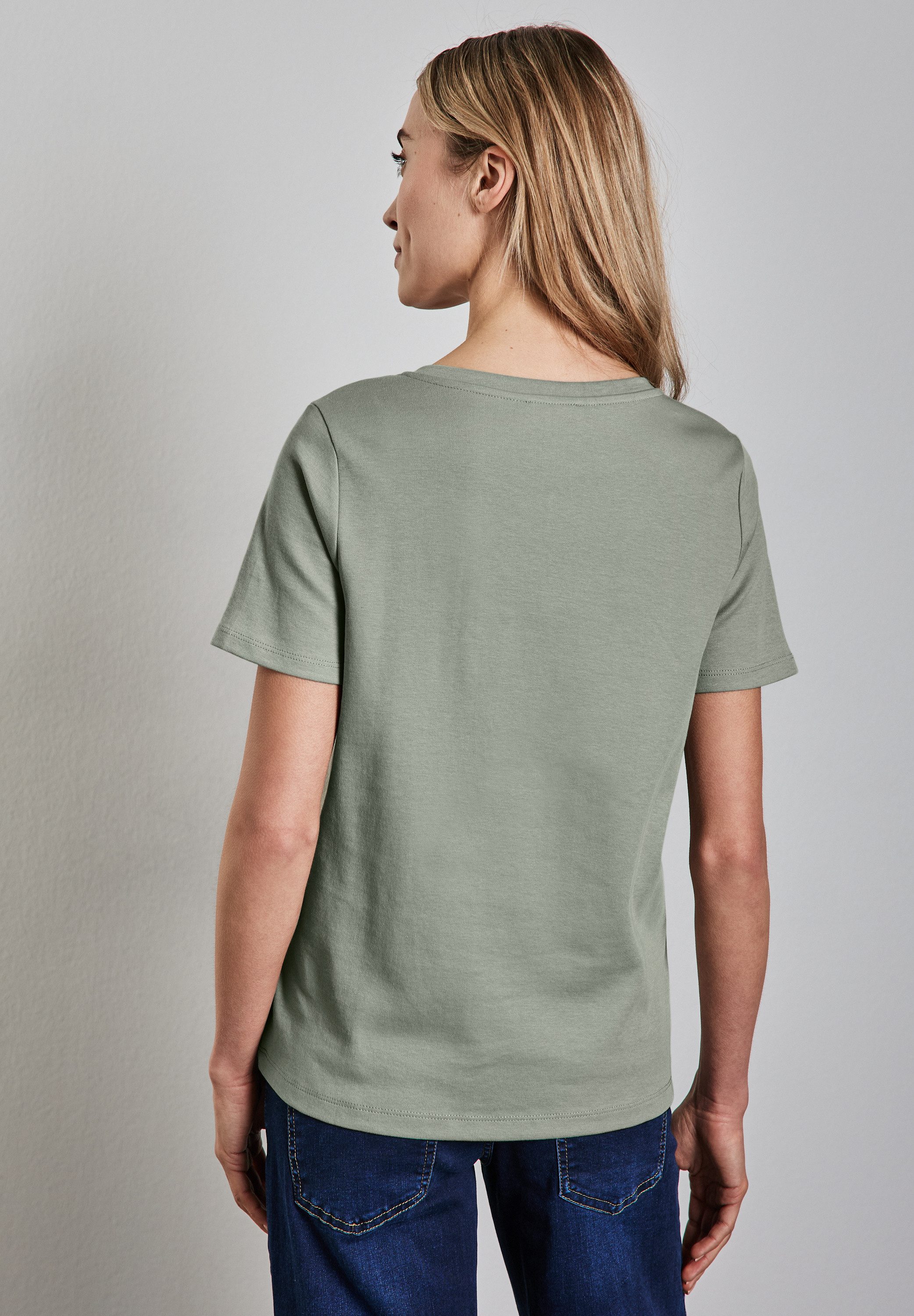 STREET ONE V-Shirt, aus reiner Baumwolle günstig online kaufen