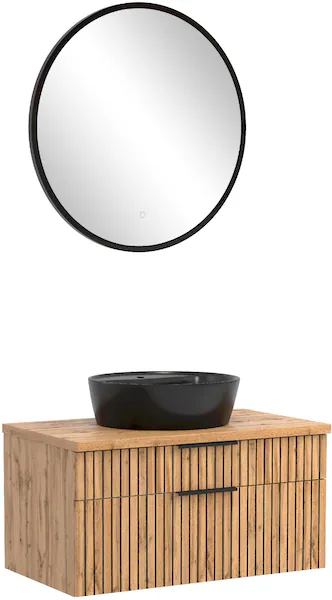 welltime Badmöbel-Set "Welltime, Carlton Waschtisch-Set, 80 oder 120 cm, ge günstig online kaufen