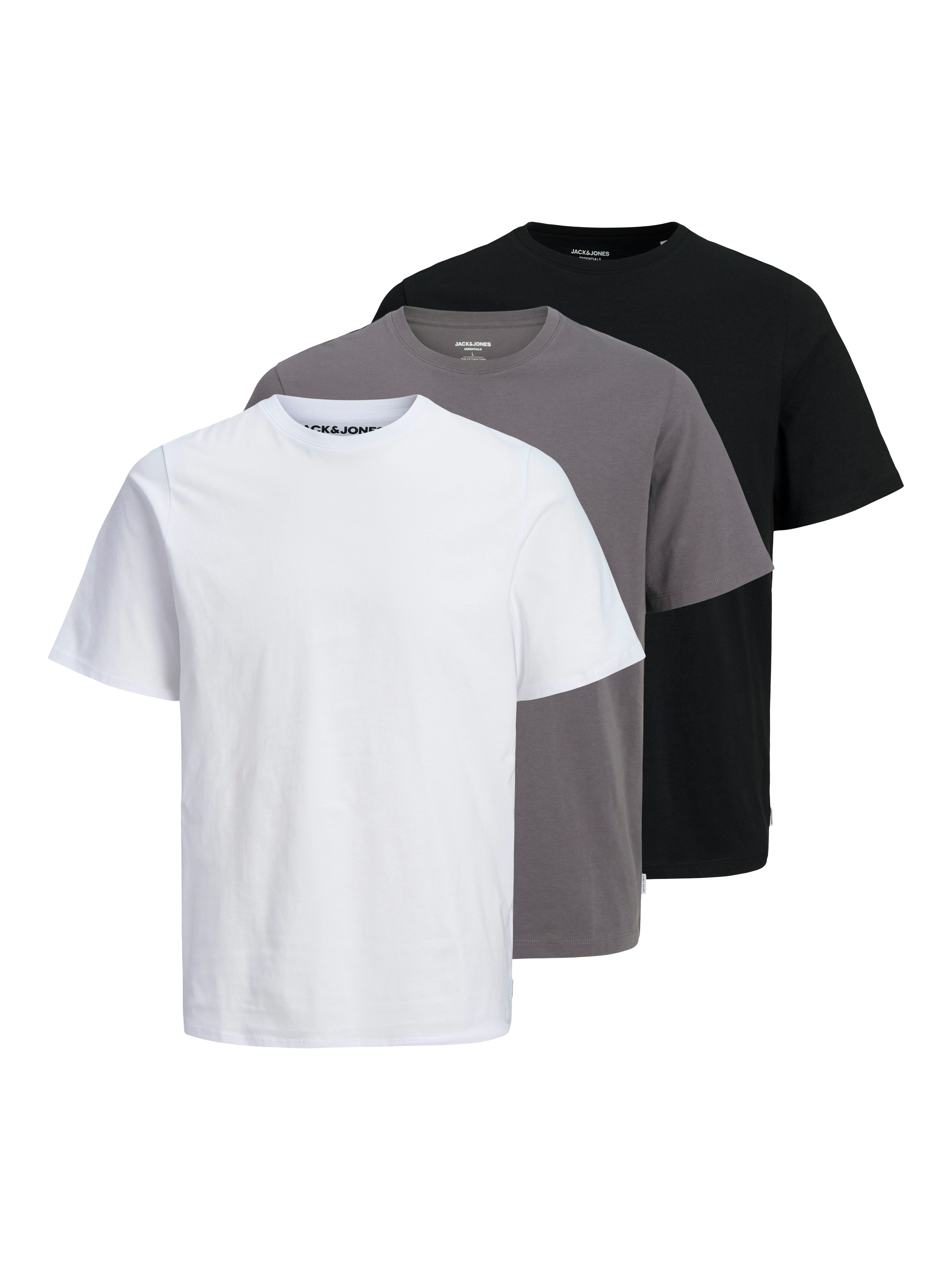 Jack & Jones Kurzarmshirt "JJEORGANIC BASIC TEE SS O-NE 3PK MP NOOS" günstig online kaufen