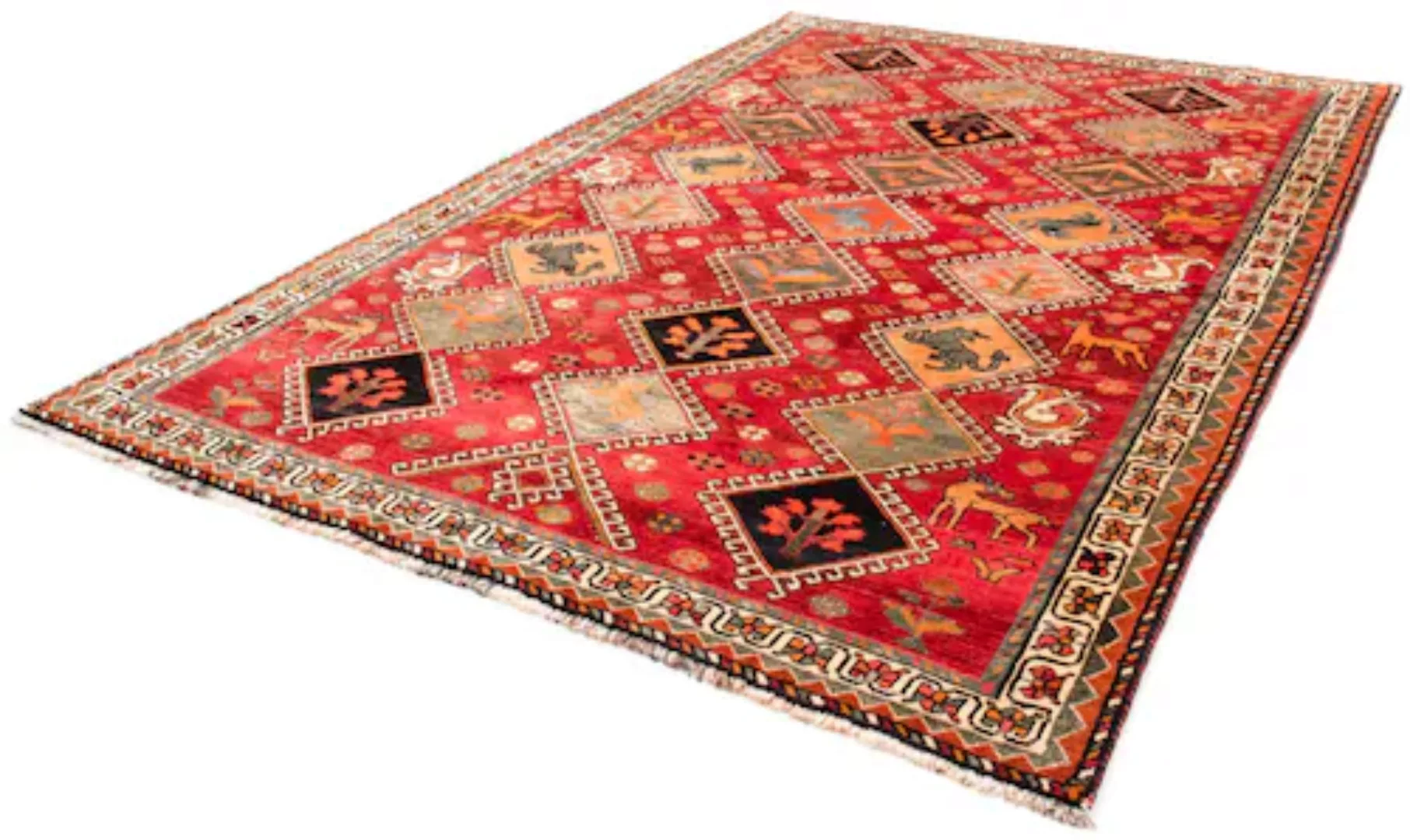 morgenland Wollteppich »Shiraz Nomadisch Rosso 289 x 205 cm«, rechteckig günstig online kaufen