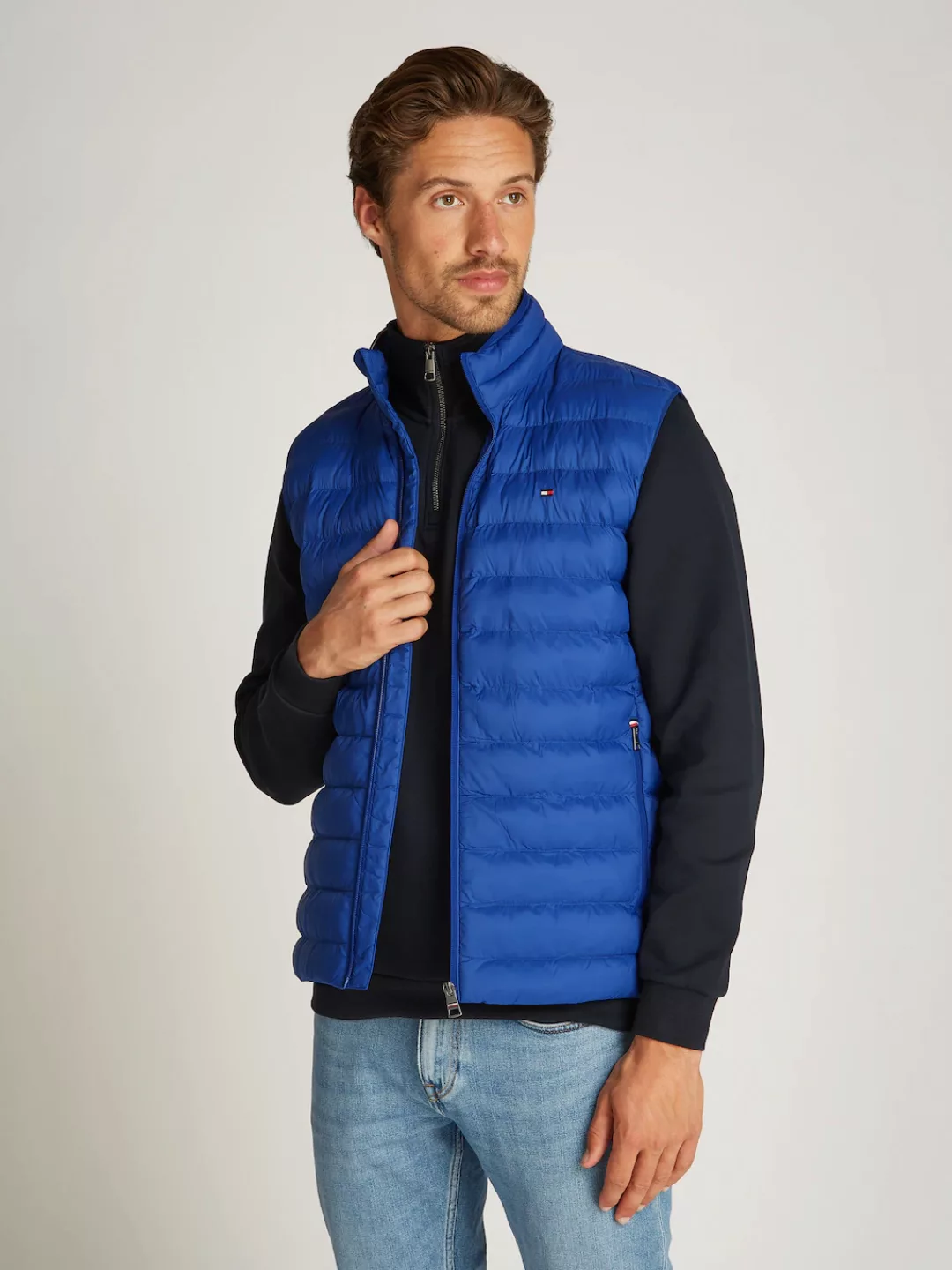 Tommy Hilfiger Steppweste "PACKABLE RECYCLED VEST", mit Logostickerei günstig online kaufen