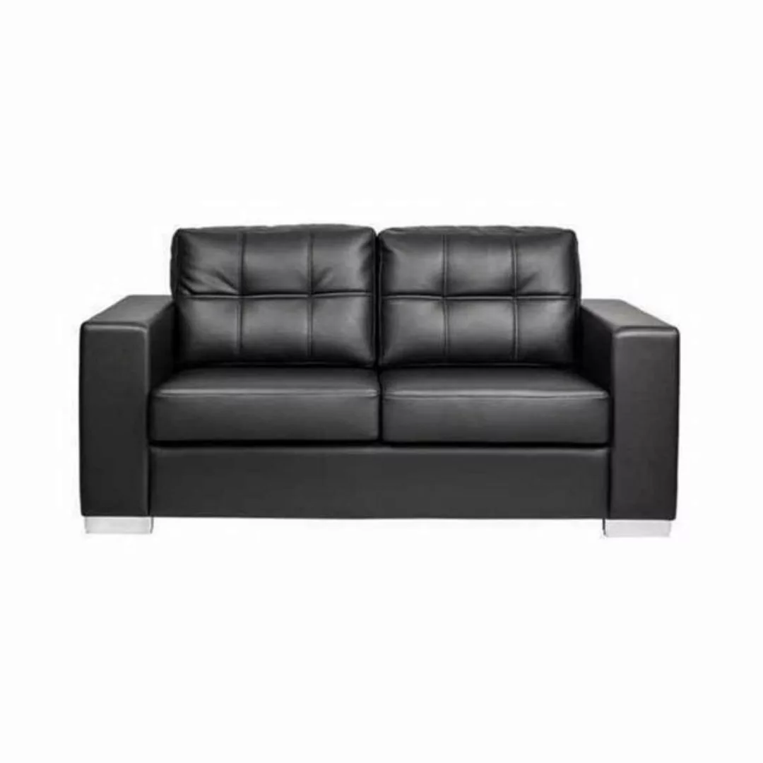 JVmoebel 2-Sitzer Schwarzer Wohnzimmer 2-Sitzer Luxus Leder Relax Couch Mod günstig online kaufen