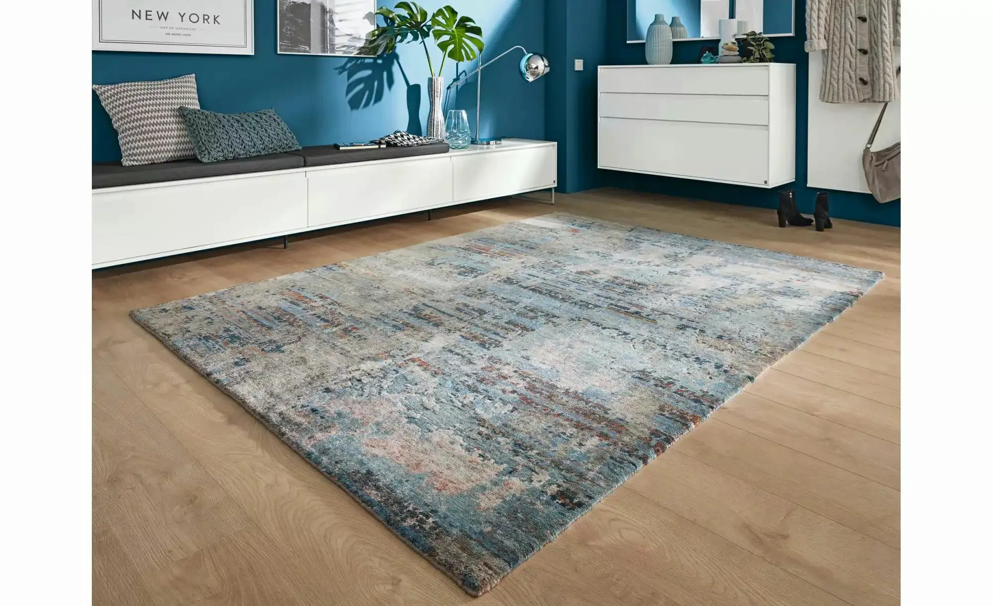 Musterring Teppich   ¦ mehrfarbig ¦ Wolle,Viskose ¦ Maße (cm): B: 140 H: 0, günstig online kaufen