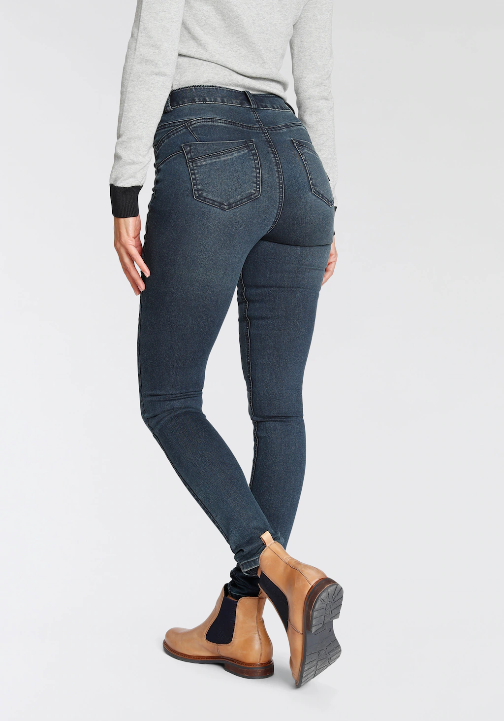 Arizona Skinny-fit-Jeans "Ultra Stretch", skinny-fit, betonte Taille, shapi günstig online kaufen