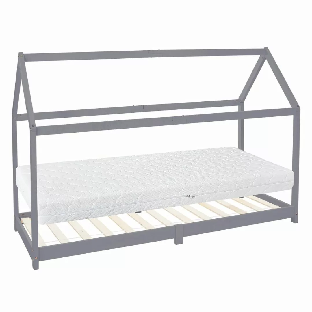 ML-DESIGN Spielbett Hausbett Kinderbett inkl. Lattenrost günstig online kaufen