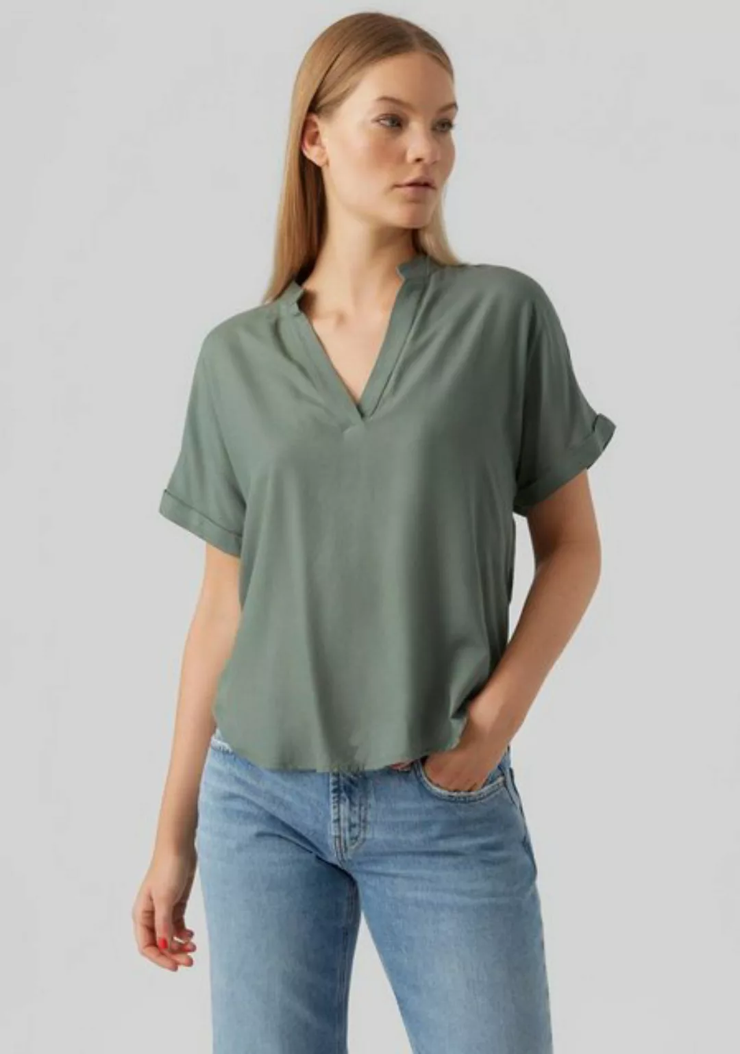 Vero Moda Shirtbluse "VMBEAUTY SS TOP GA NOOS" günstig online kaufen