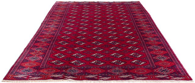 morgenland Orientteppich »Turkaman - 300 x 228 cm - dunkelrot«, rechteckig, günstig online kaufen