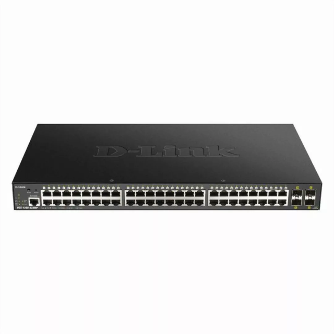 D-Link DGS-1250-52XMP Gigabit Switch PoE 52-Port Smart Managed PoE+ 4x 10G günstig online kaufen