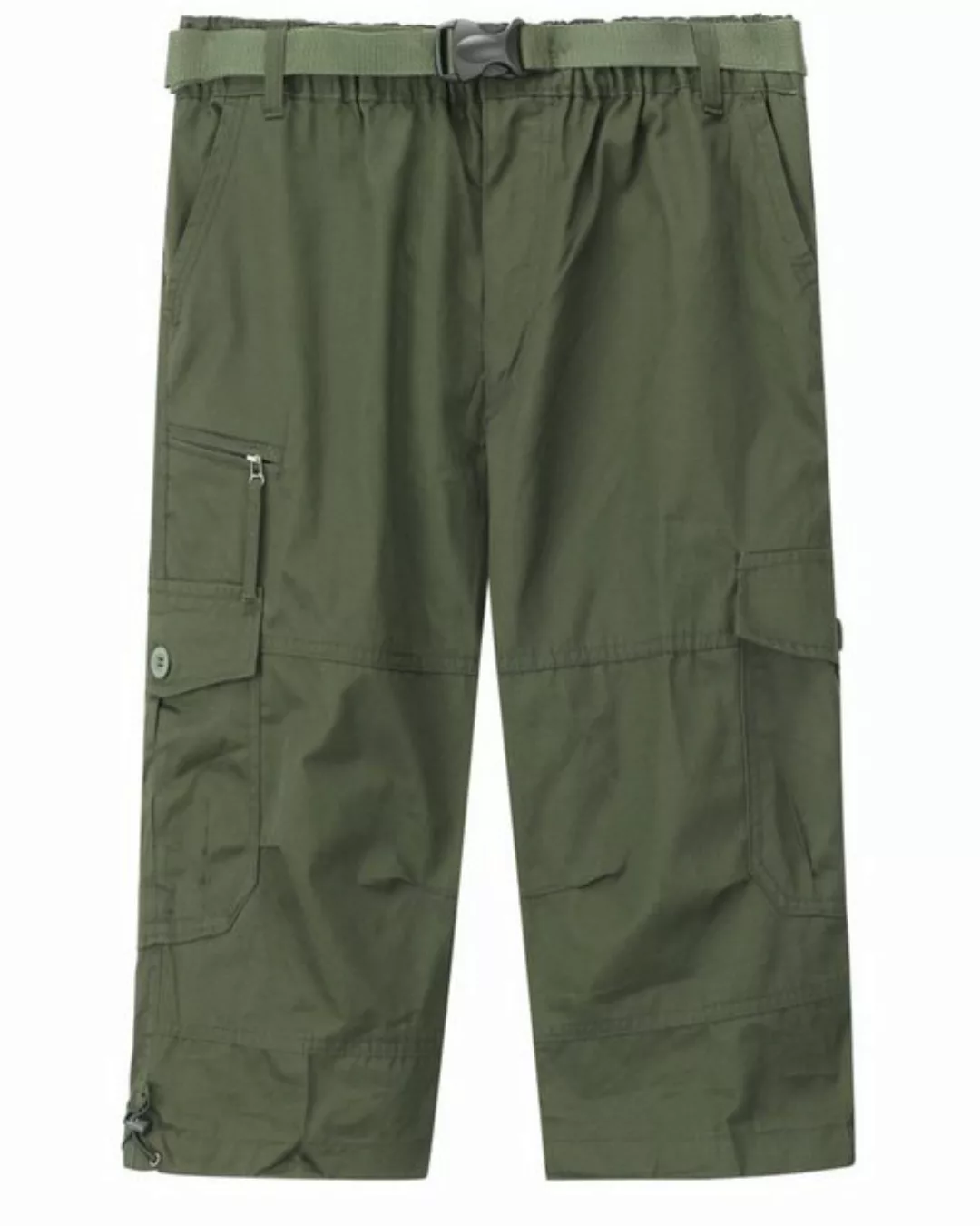 Allthemen Caprihose Herren 3/4 Cargo Shorts mit Gummiband günstig online kaufen