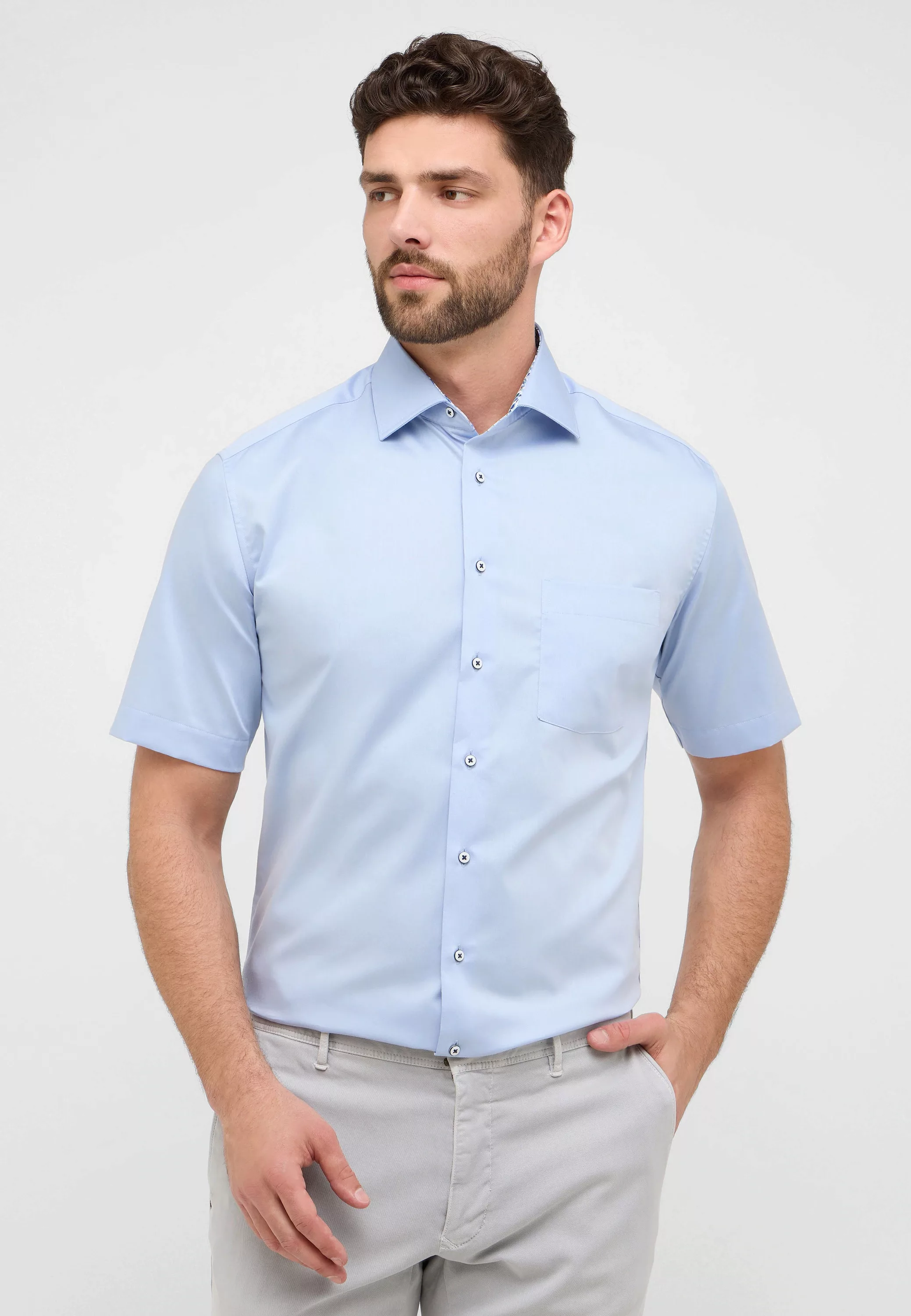 Eterna Kurzarmhemd - Businesshemd - Modern Fit - Basic Hemd günstig online kaufen