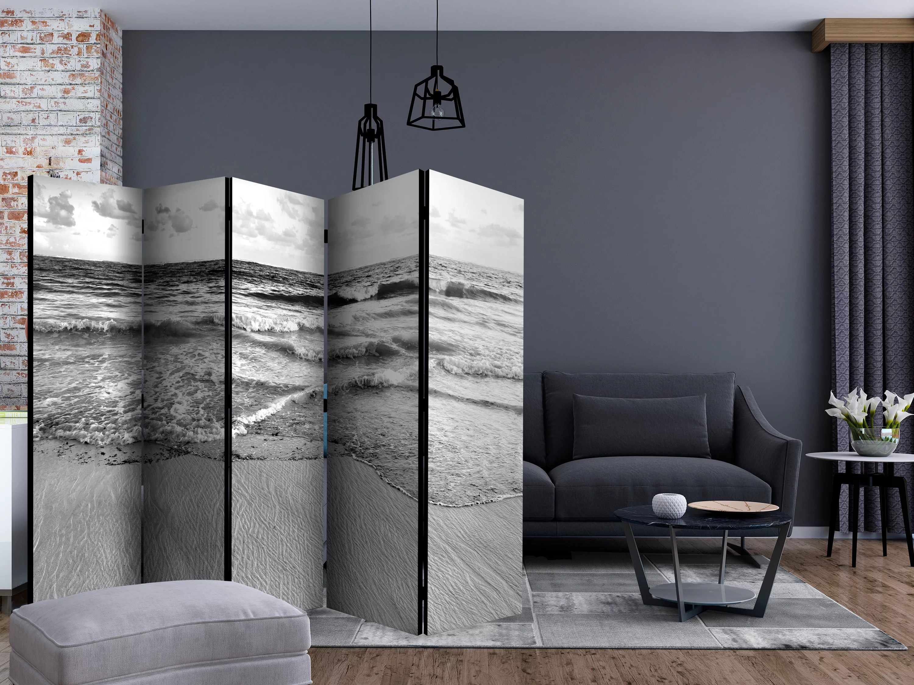 5-teiliges Paravent - Subtle Afternoon Ii [room Dividers] günstig online kaufen