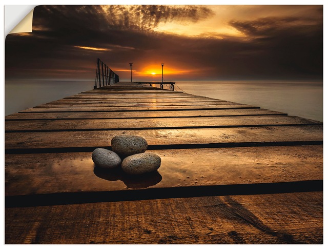 Artland Wandbild "Sonnenaufgang am Schwarzen Meer", Sonnenaufgang & -unterg günstig online kaufen