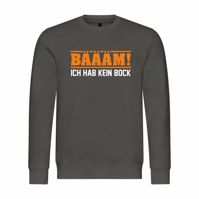 deinshirt Rundhalspullover Herren Sweatshirt BÄÄÄM Ich hab kein bock mehr O günstig online kaufen