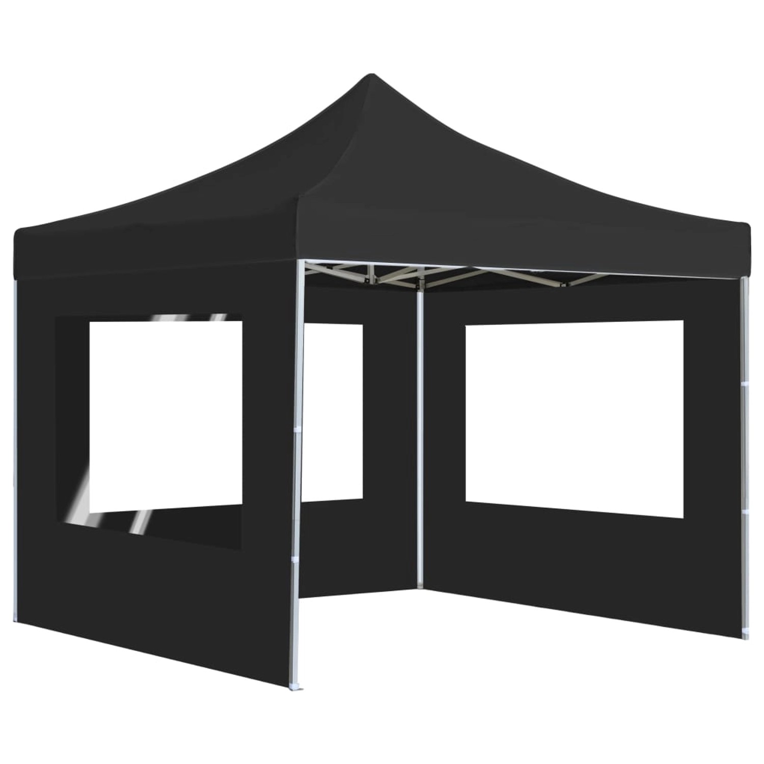 vidaXL Profi-Partyzelt Faltbar mit Wänden Aluminium 3x3m Anthrazit günstig online kaufen