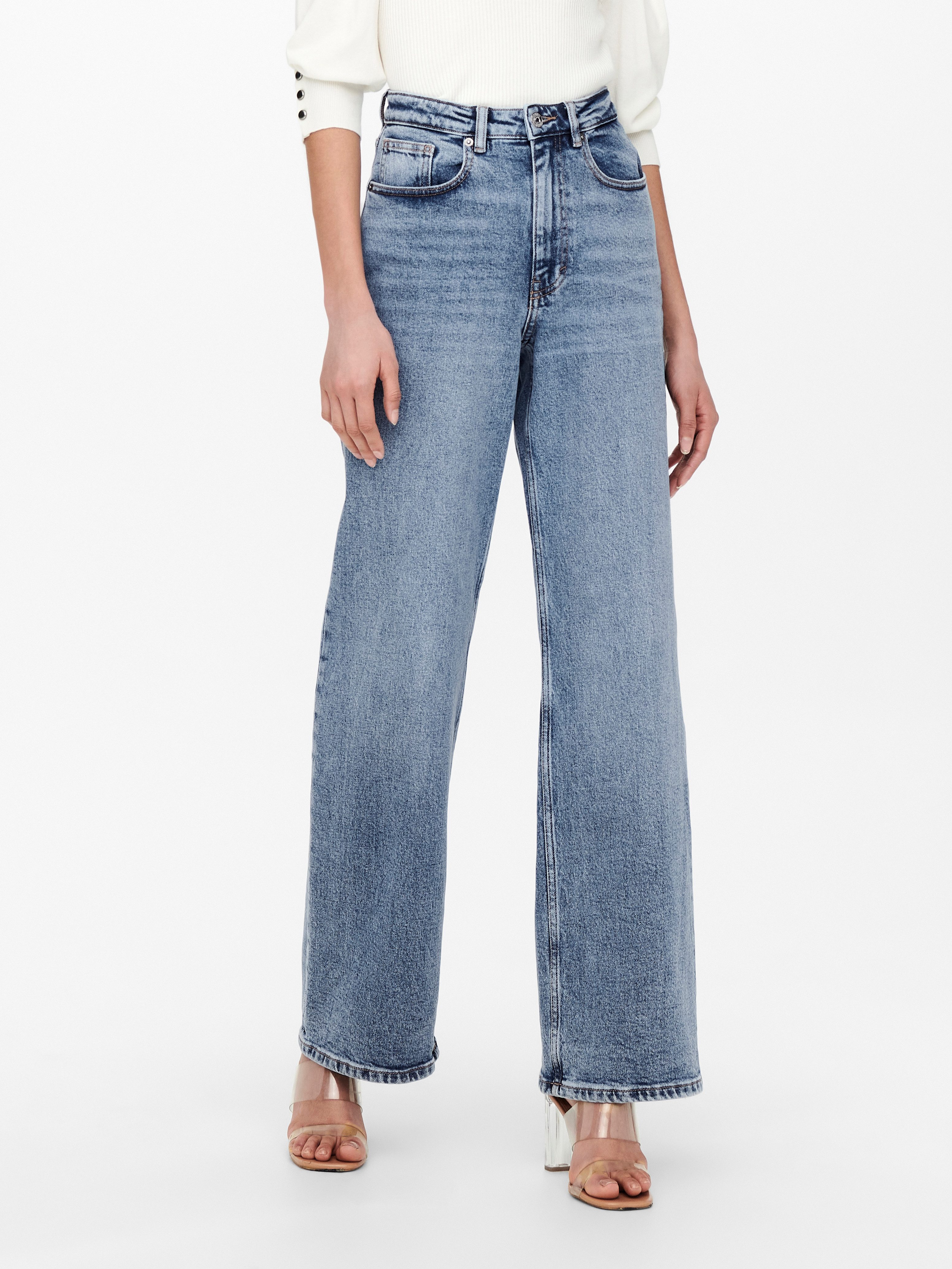 ONLY High-waist-Jeans ONLJUICY HW WIDE LEG günstig online kaufen