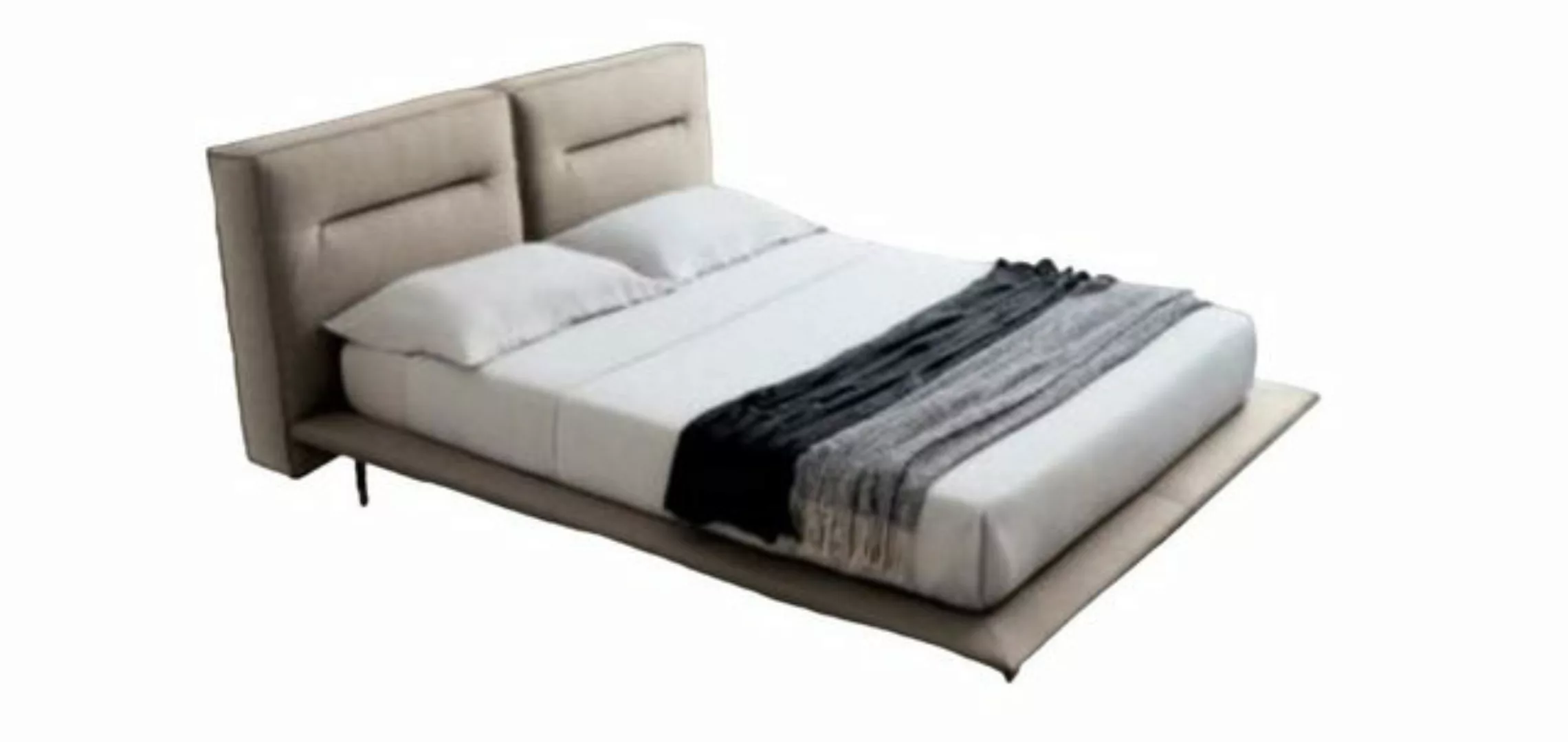 JVmoebel Polsterbett, Design Holz Textilleder Betten 200x200cm Bett Schlafz günstig online kaufen