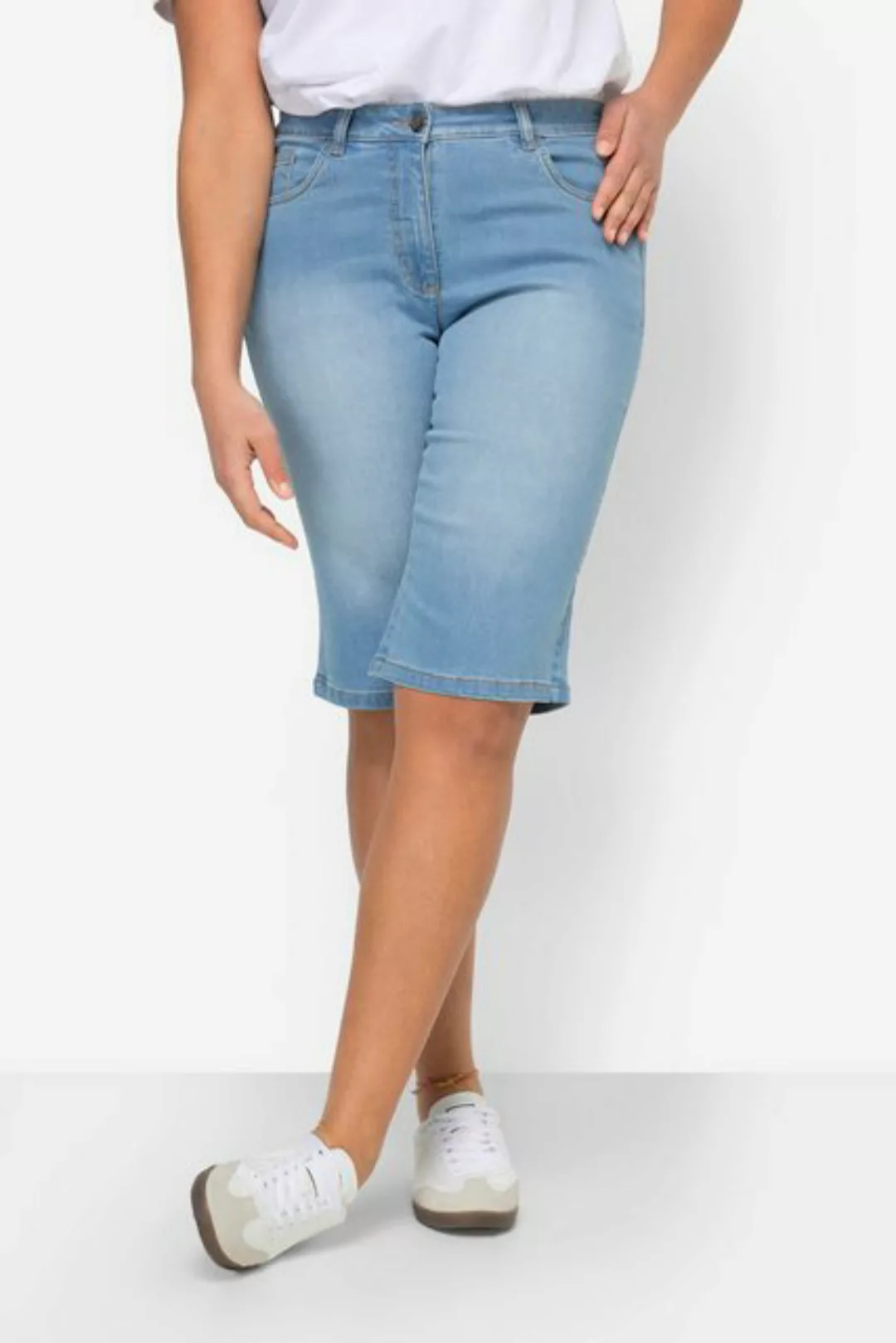 Angel of Style Regular-fit-Jeans Jeansbermuda Berry Stretchkomfort 5-Pocket günstig online kaufen