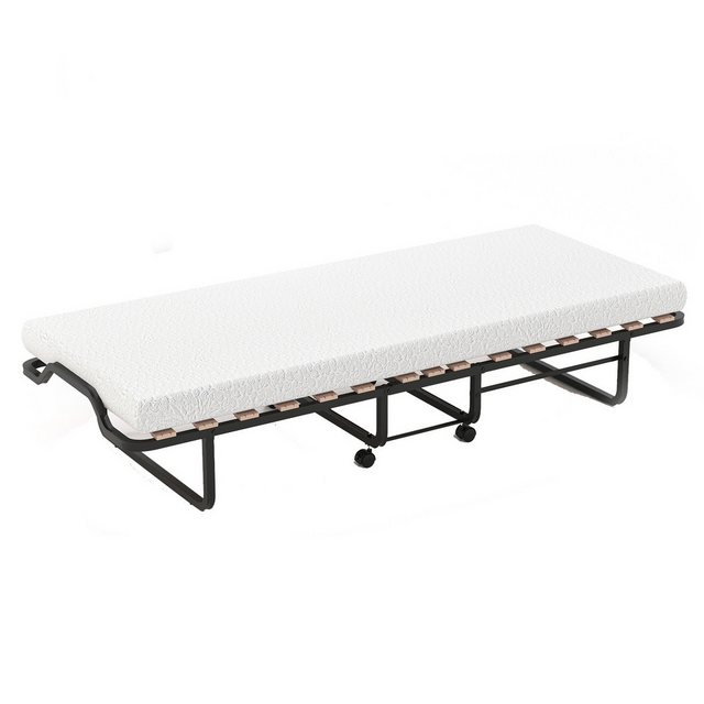 COSTWAY Gästebett klappbar, 80x200cm, Schaumstoffmatratze&Rollen, bis 220kg günstig online kaufen