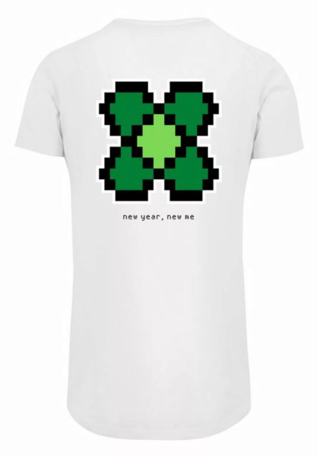 F4NT4STIC T-Shirt "Silvester Happy New Year Pixel Kleeblatt", Print günstig online kaufen