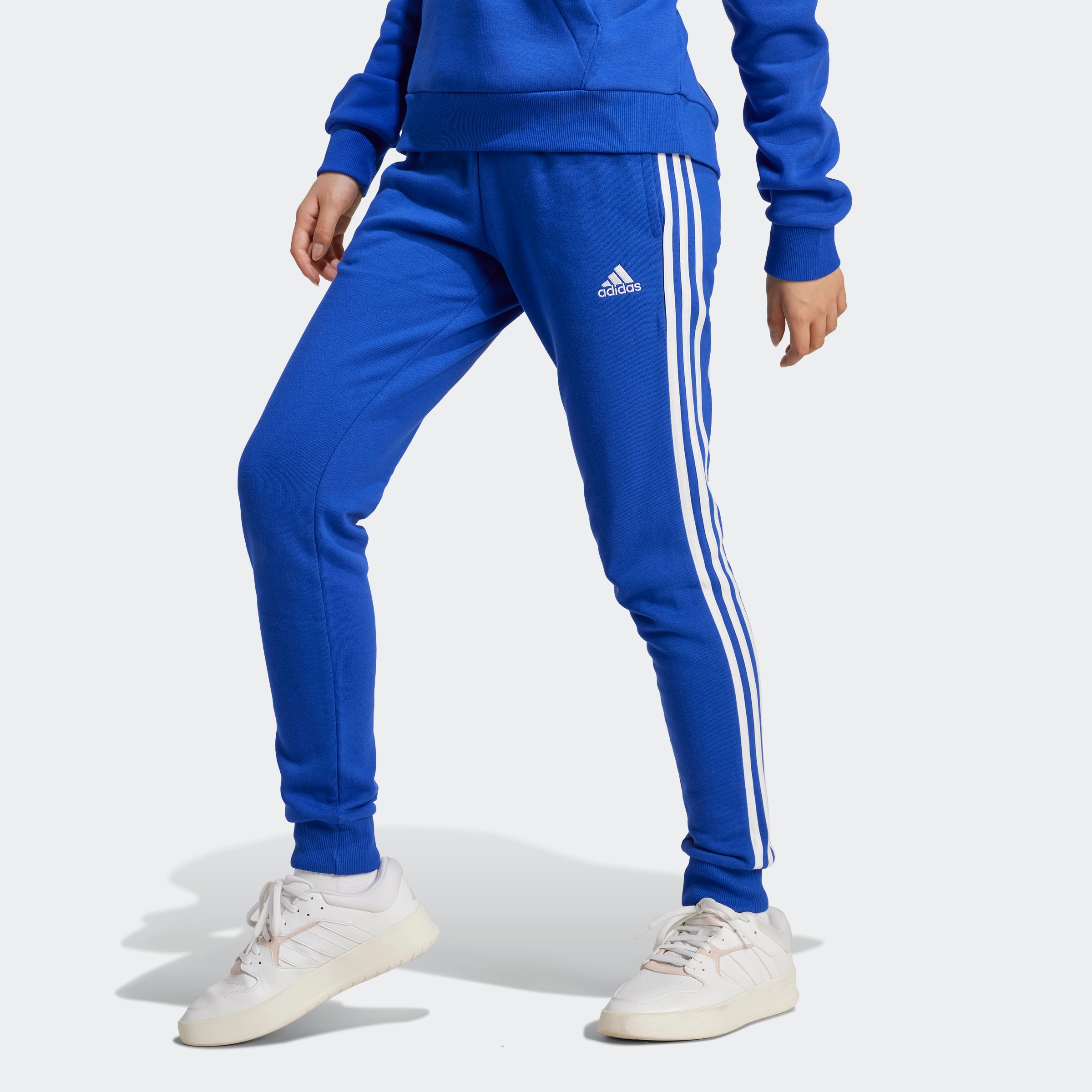 adidas Sportswear Sporthose "ESSENTIALS 3STREIFEN FRENCH TERRY CUFFED HOSE" günstig online kaufen