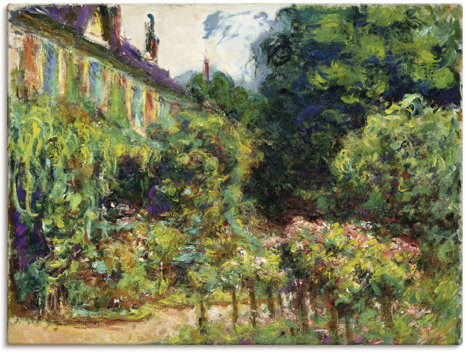 Artland Leinwandbild "Das Haus des Künstlers in Giverny. 1913", Garten, (1 günstig online kaufen