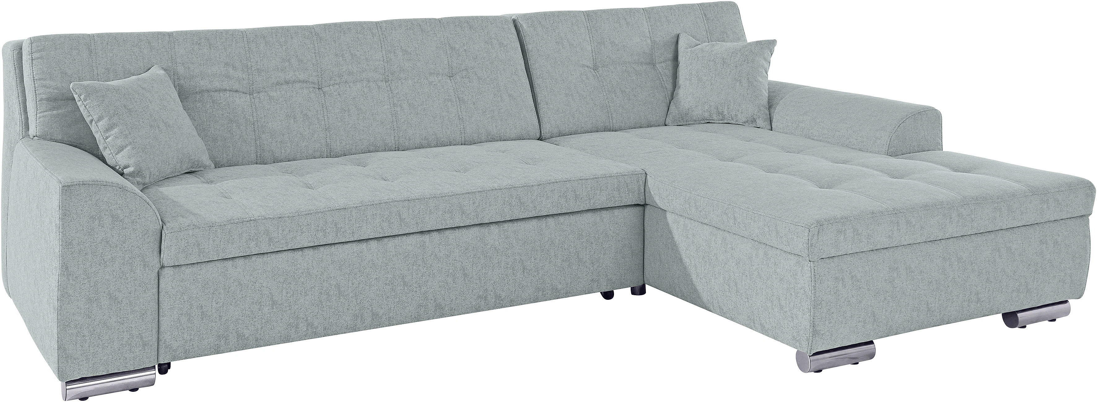 DOMO collection Ecksofa »Aversa, moderne Steppung im Sitz und Rücken, gesch günstig online kaufen