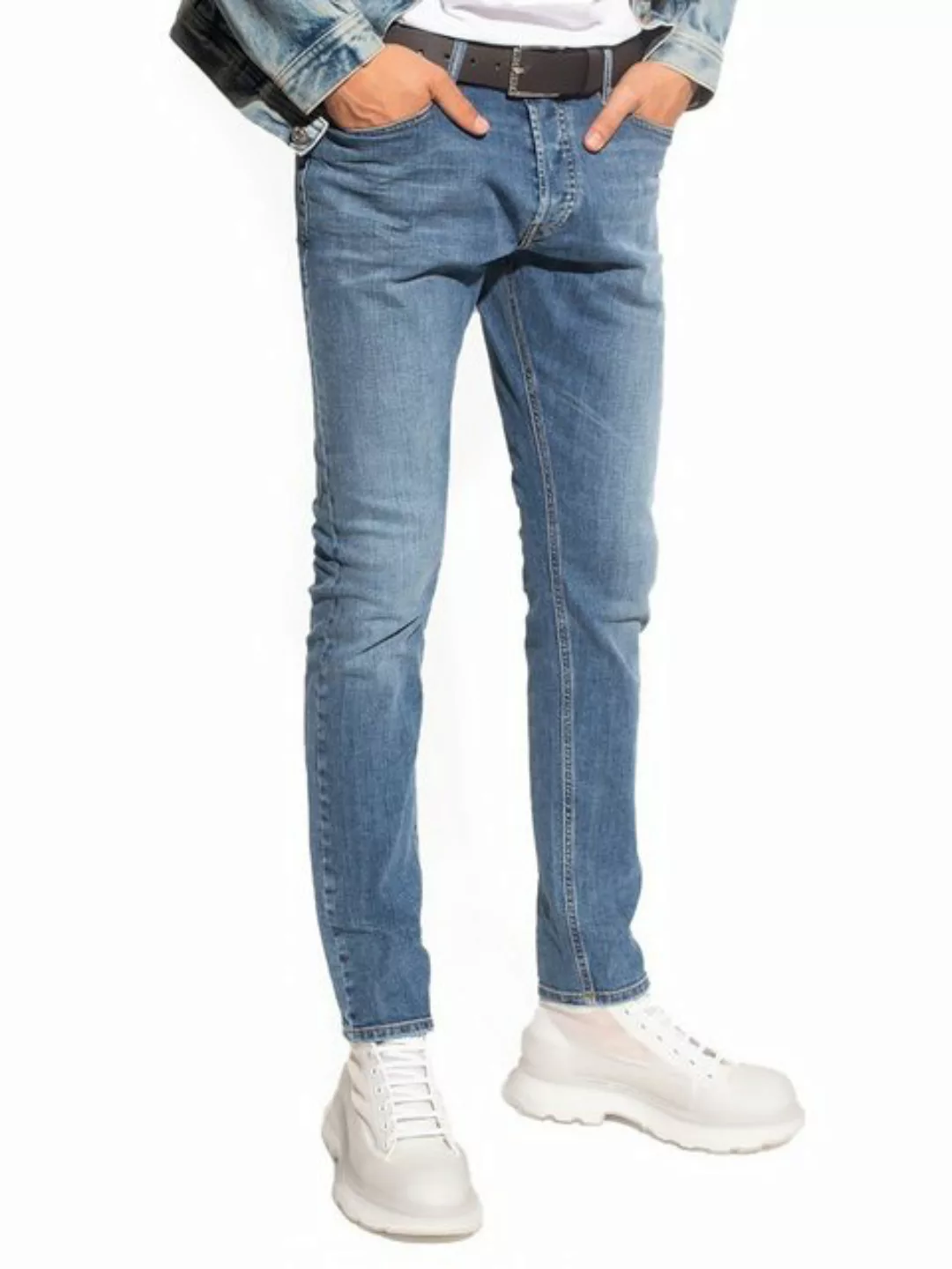 Diesel Slim-fit-Jeans Low Waist Stretch Hell Blau - D-Luster 009ZR günstig online kaufen