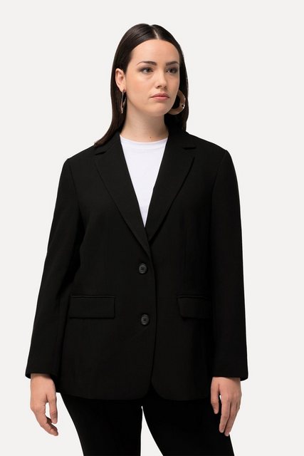 Ulla Popken Blusenblazer Blazer Oversized Reverskragen Polyesterfutter günstig online kaufen