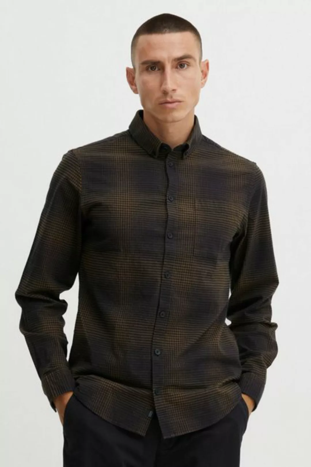 Casual Friday Langarmhemd Anton BD LS shadow checked shirt 20504397 günstig online kaufen