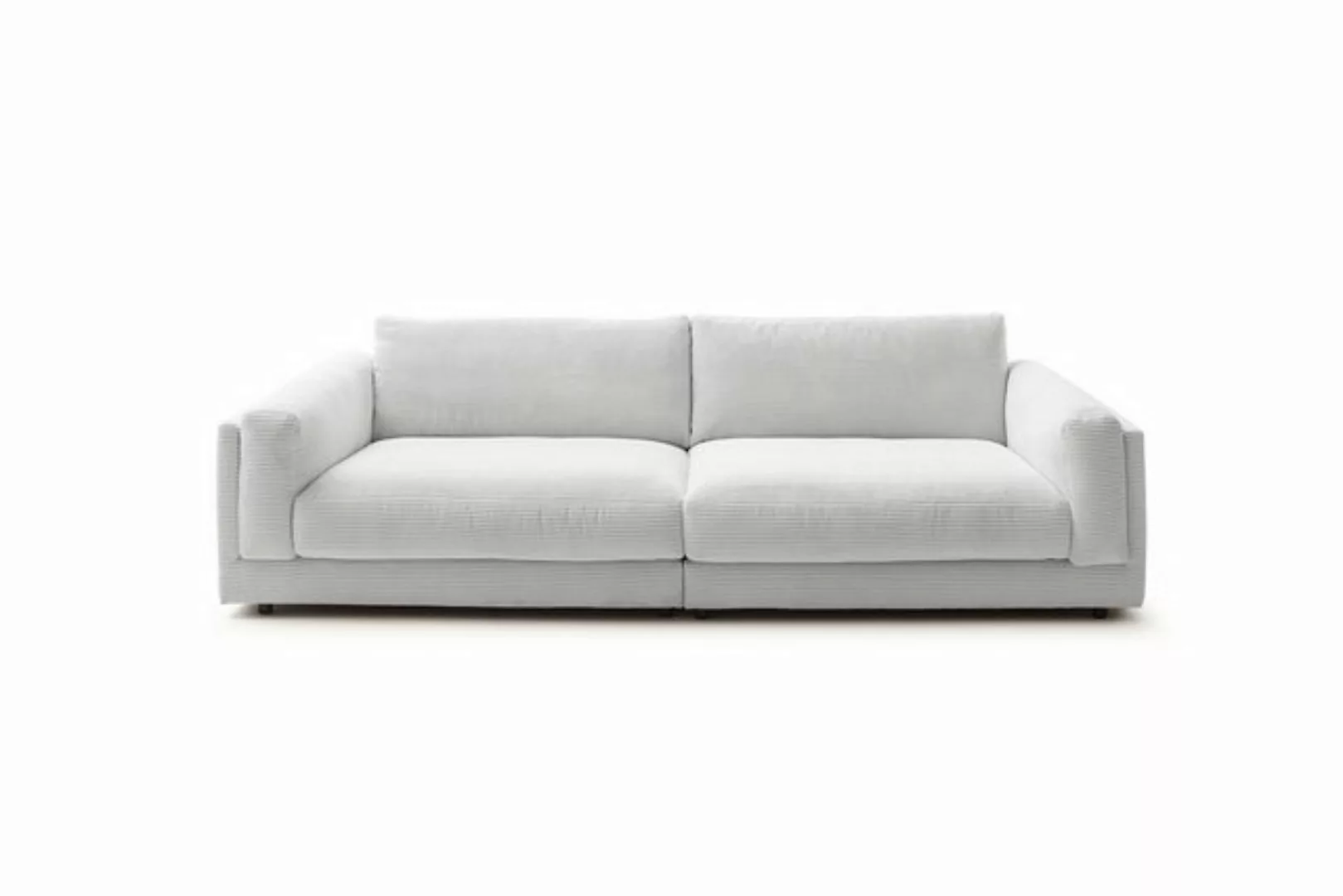 KAWOLA Big-Sofa, Cord oder Leder verschiedene Farben günstig online kaufen