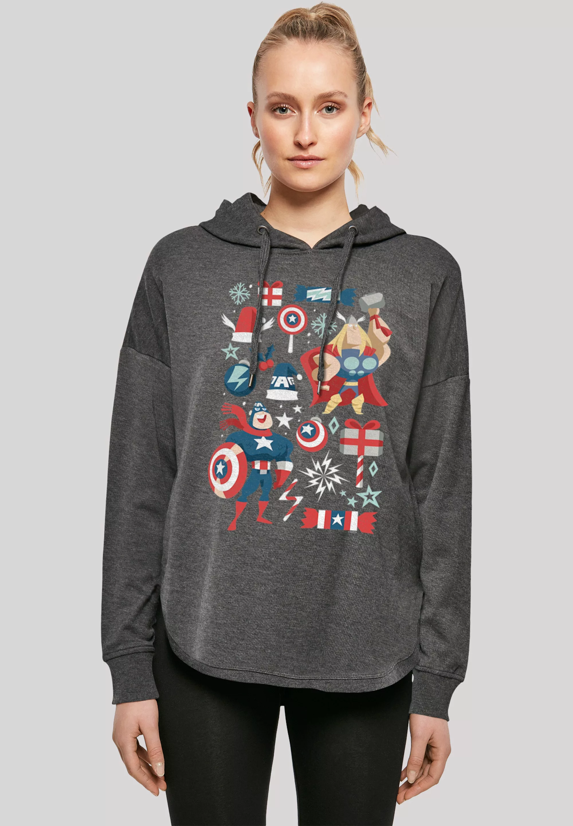 F4NT4STIC Kapuzenpullover "Marvel Thor und Captain America weihnachten", Pr günstig online kaufen