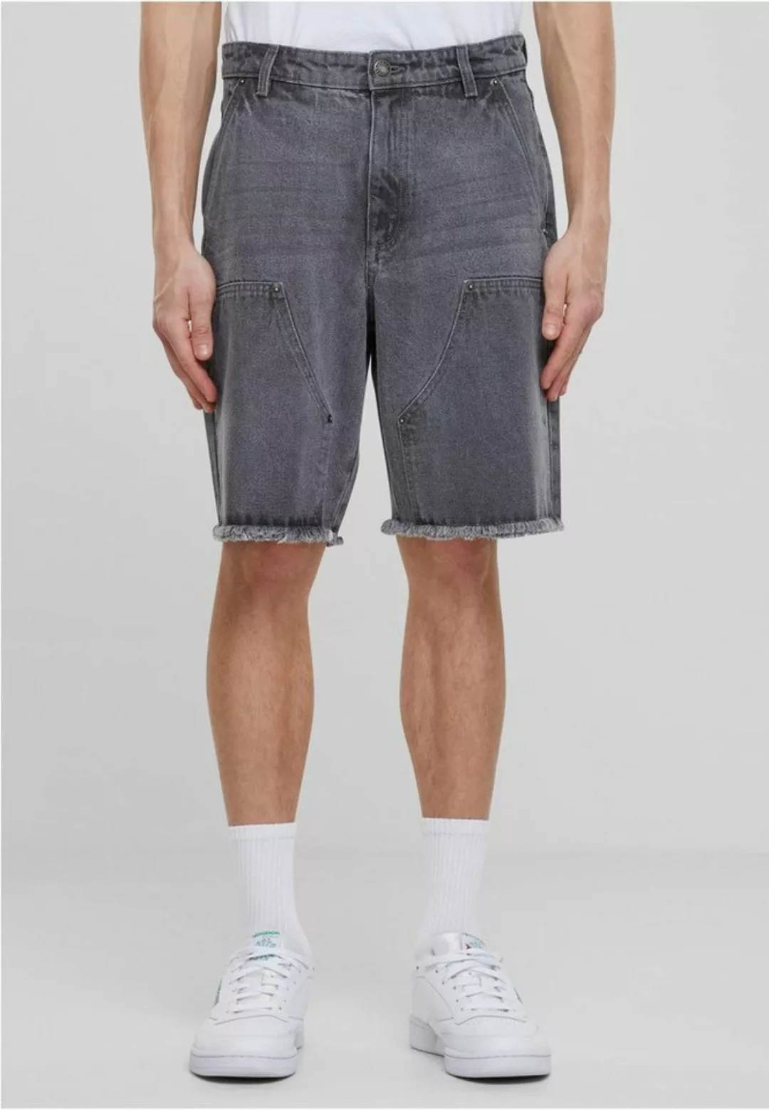 URBAN CLASSICS Shorts "Urban Classics Open Edge Two Knee Denim Shorts", (1 günstig online kaufen