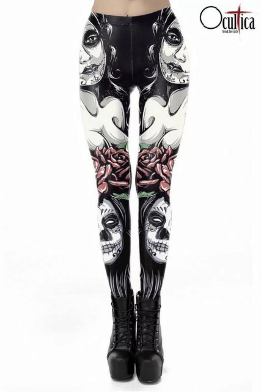 Ocultica Leggings Ocultica - Día de Muertos Leggings - (2XL,L,M,S,XL) günstig online kaufen