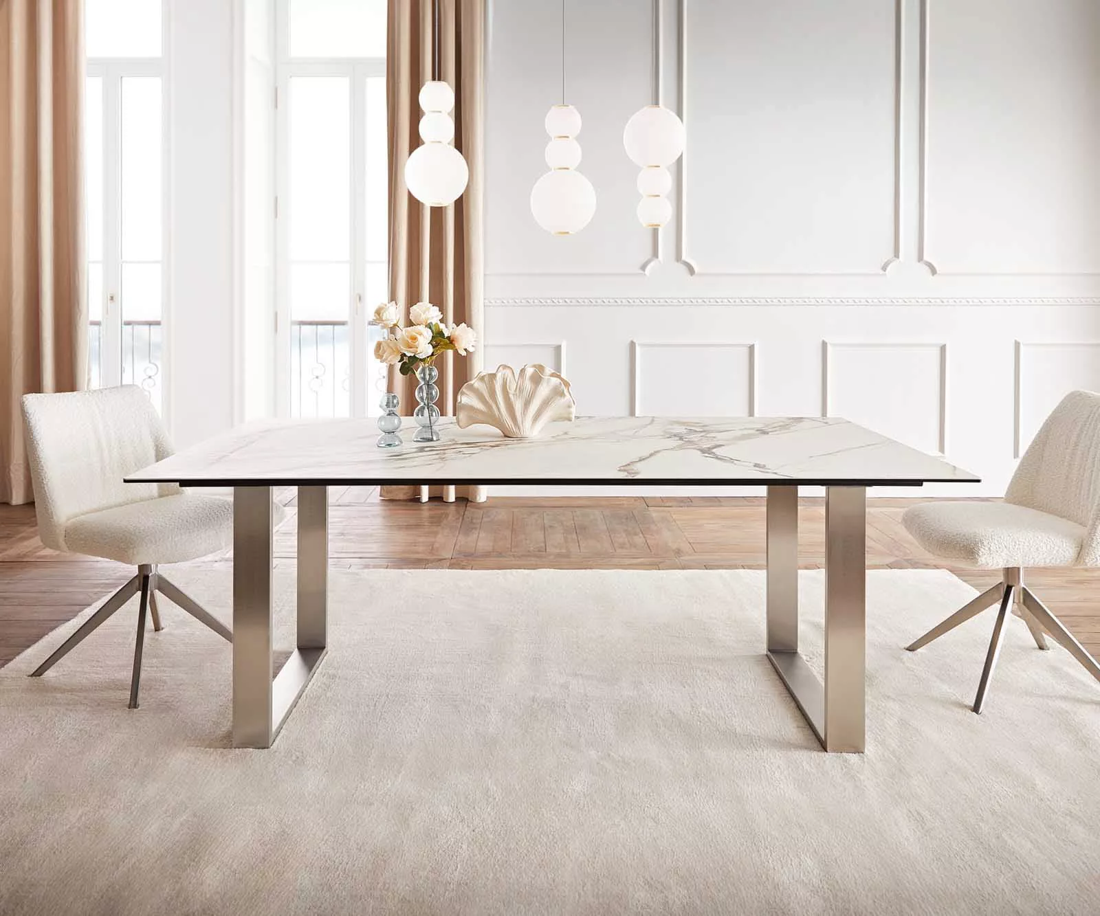 DELIFE Esstisch Edge, Keramik Calacatta Luxe günstig online kaufen